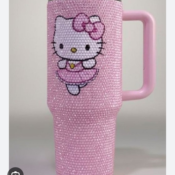 Hello Kitty Pink Rhinestone Mug - Picture 1 of 1